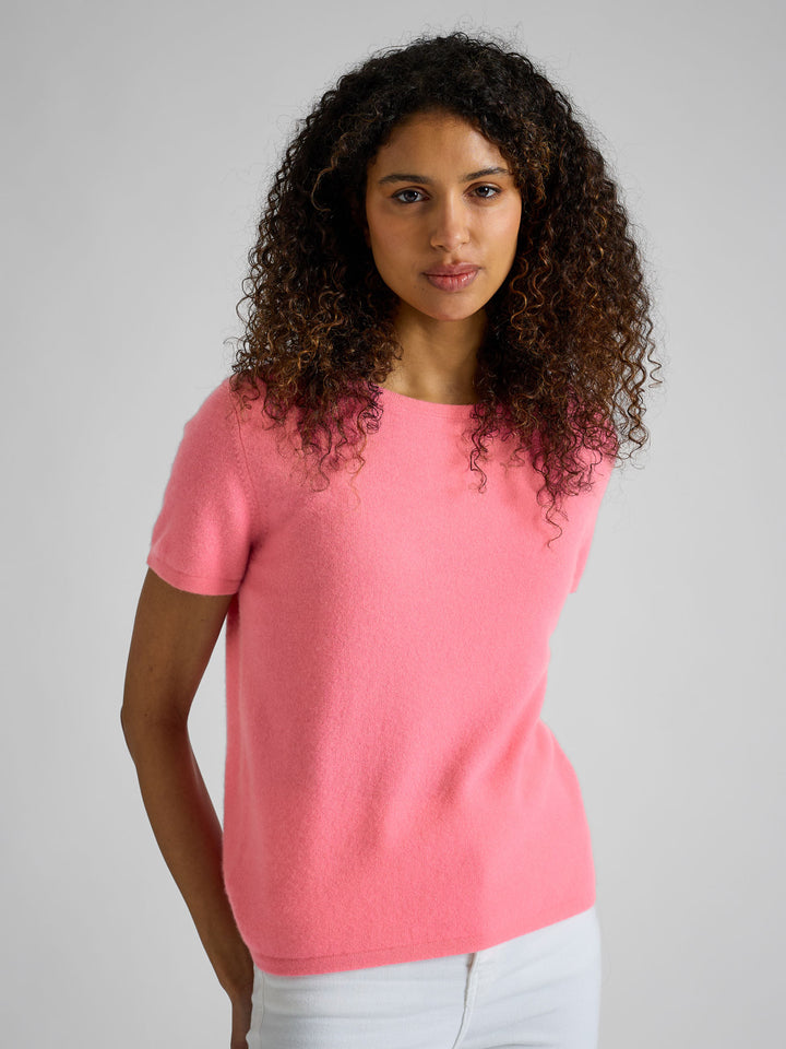 Kashmir t-shirt "Fresh" - Bubblegum pink