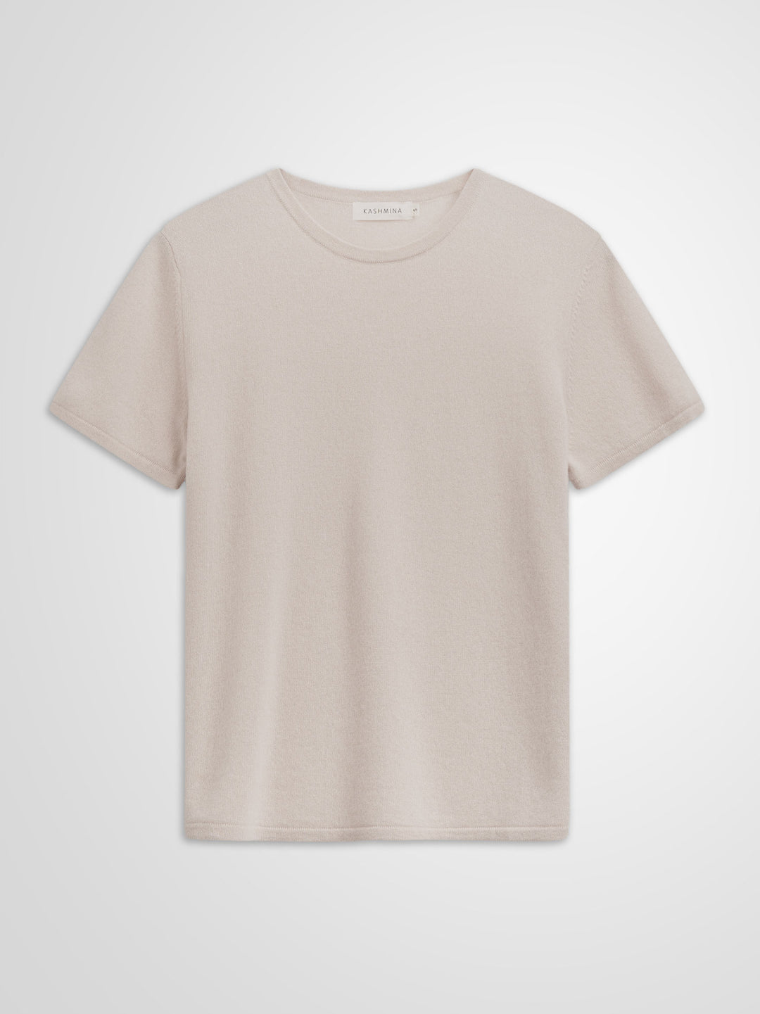 Kashmir t-shirt"Fresh" i 100% ren kashmirull. Norsk design fra Kashmina. Farge: Cream.