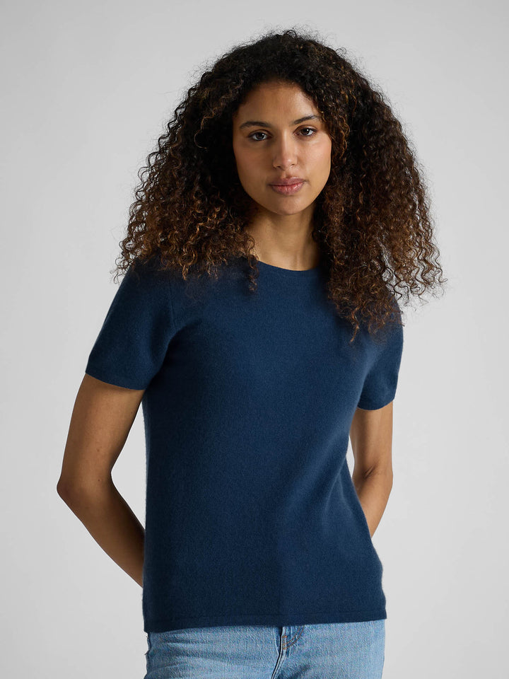 Kashmir t-shirt "Fresh" - mountain blue