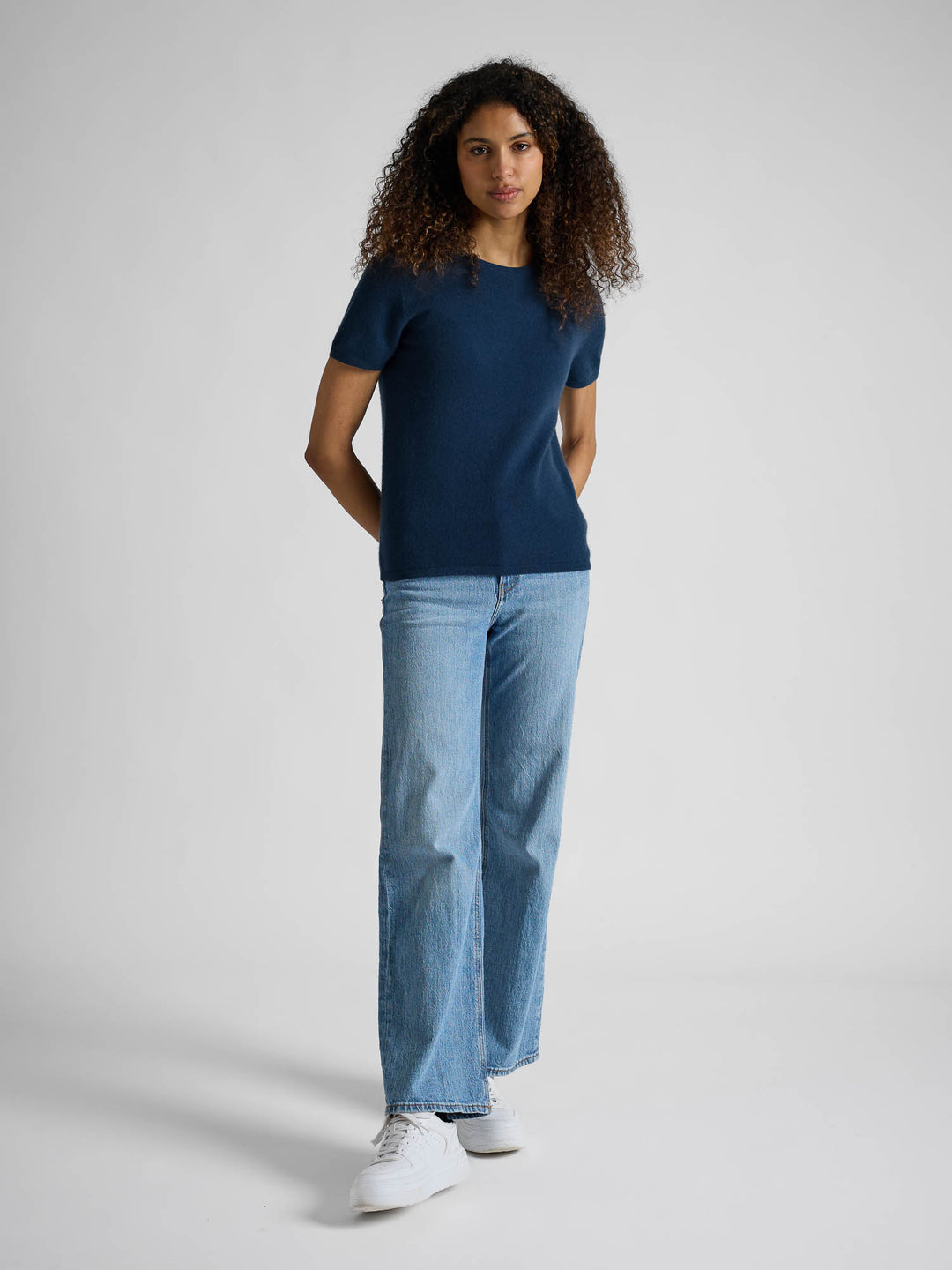 Kashmir t-shirt "Fresh" - mountain blue