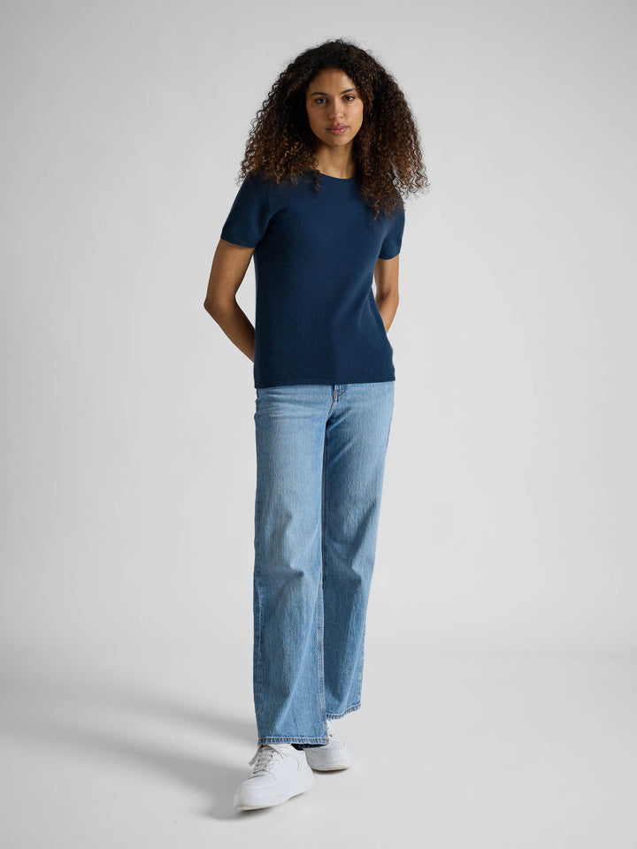 Kashmir t-shirt "Fresh" - mountain blue