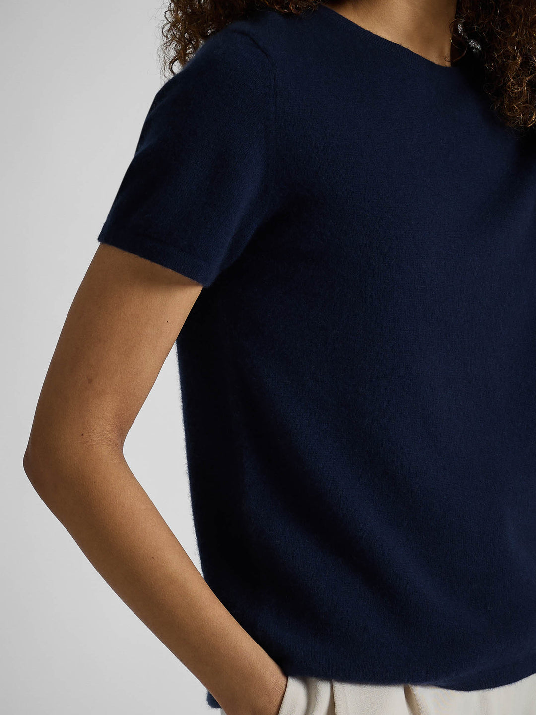 Kashmir t-shirt "Fresh" - Navy