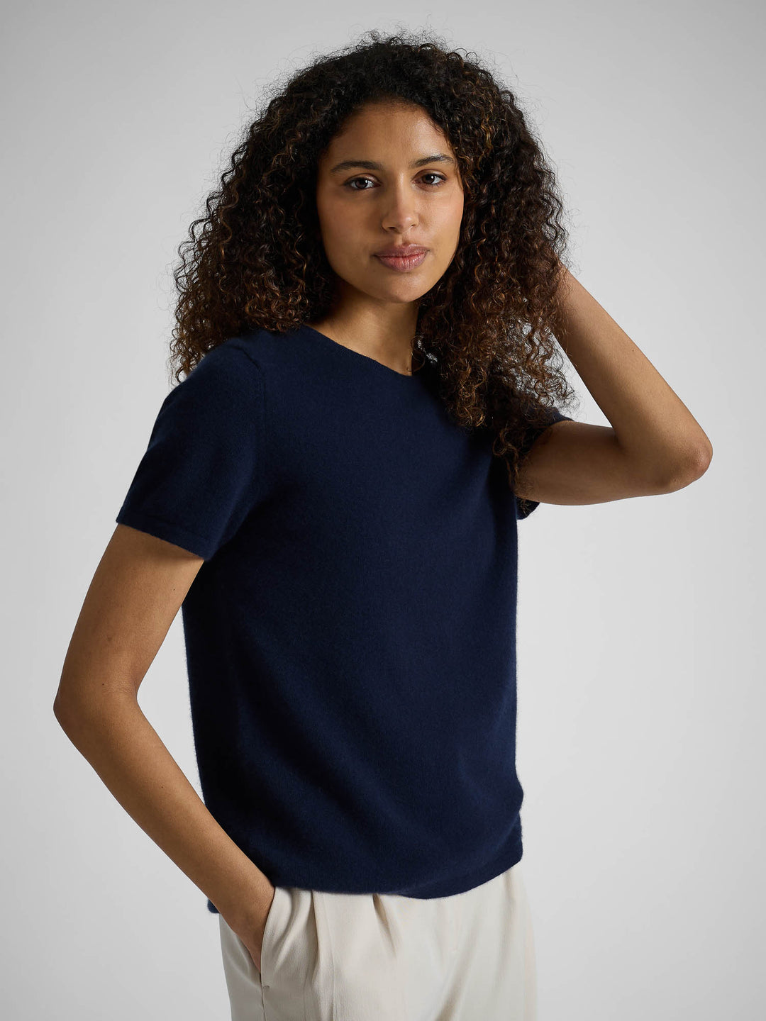 Kashmir t-shirt "Fresh" - Navy
