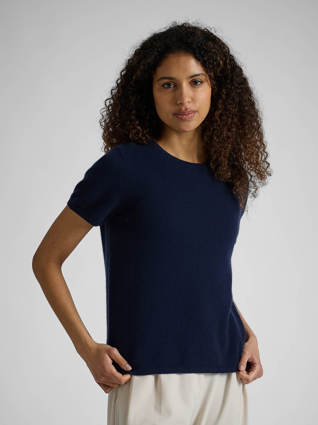 Kashmir t-shirt "Fresh" - Navy