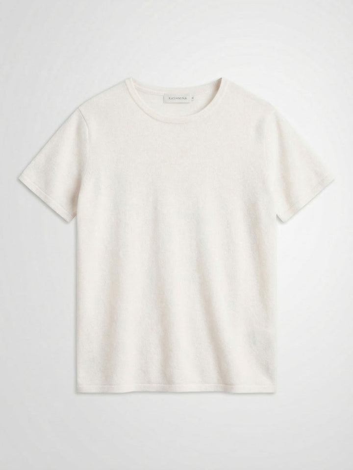 Kashmir t-shirt "Fresh" - hvit