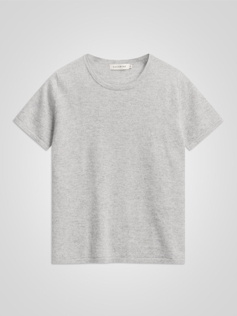 Kashmirgenser t-shirt i 100% kashmirull fra Kashmina