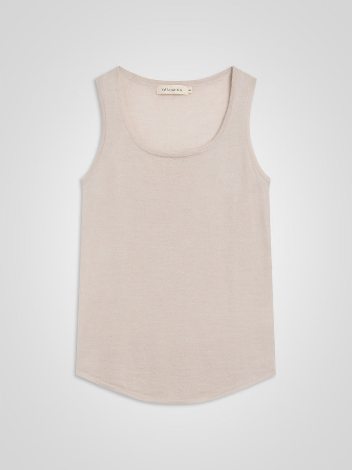 Kashmirgenser trøye "Skin" i 100% ren kasjmirull. Norsk design fra Kashmina. Farge: Nude.