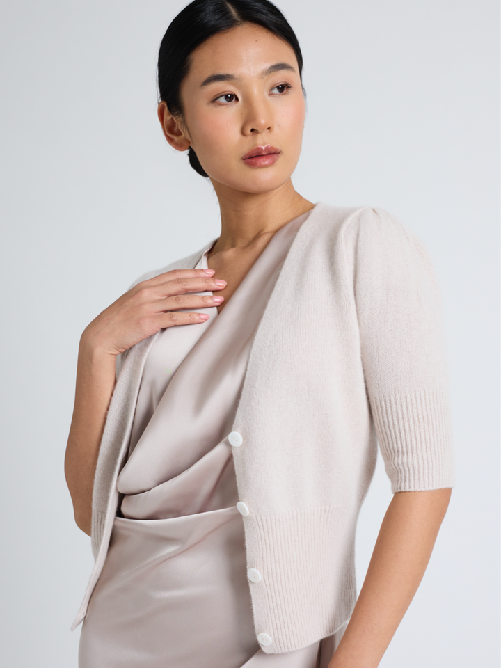 Kashmircardigan "Grace" - perlemor