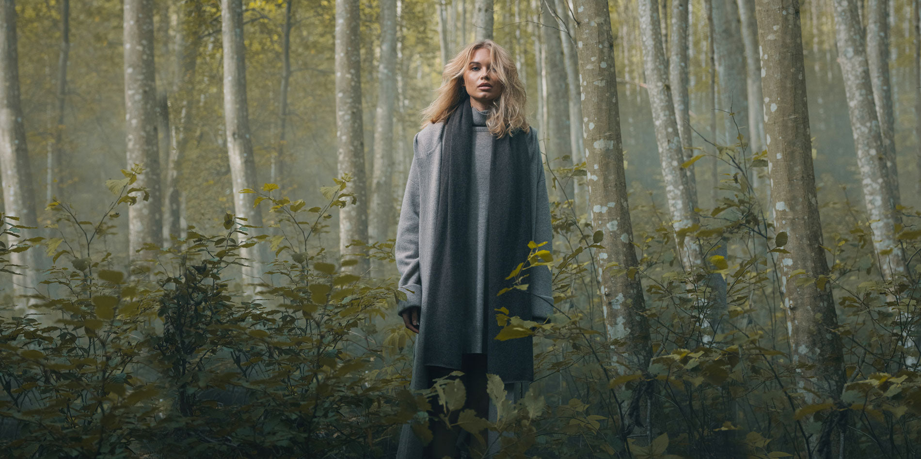 Kashmina skog og natur med varm kashmir