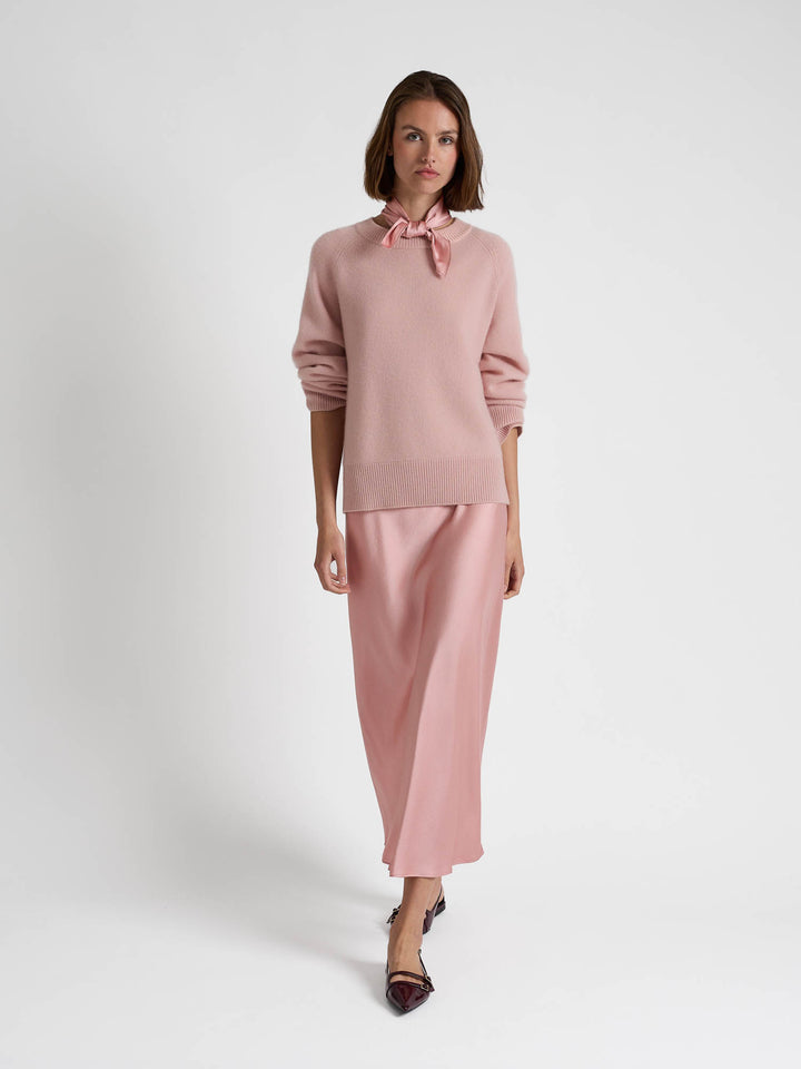 Silkekjole "Dahlia" - Dusty rose