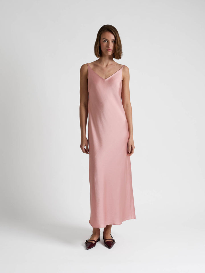 Silkekjole "Dahlia" - Dusty rose