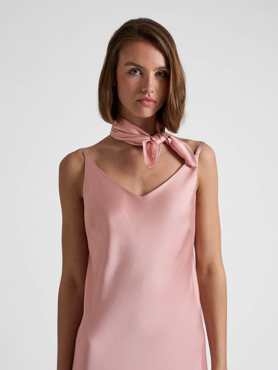 Silkekjole "Dahlia" - Dusty rose