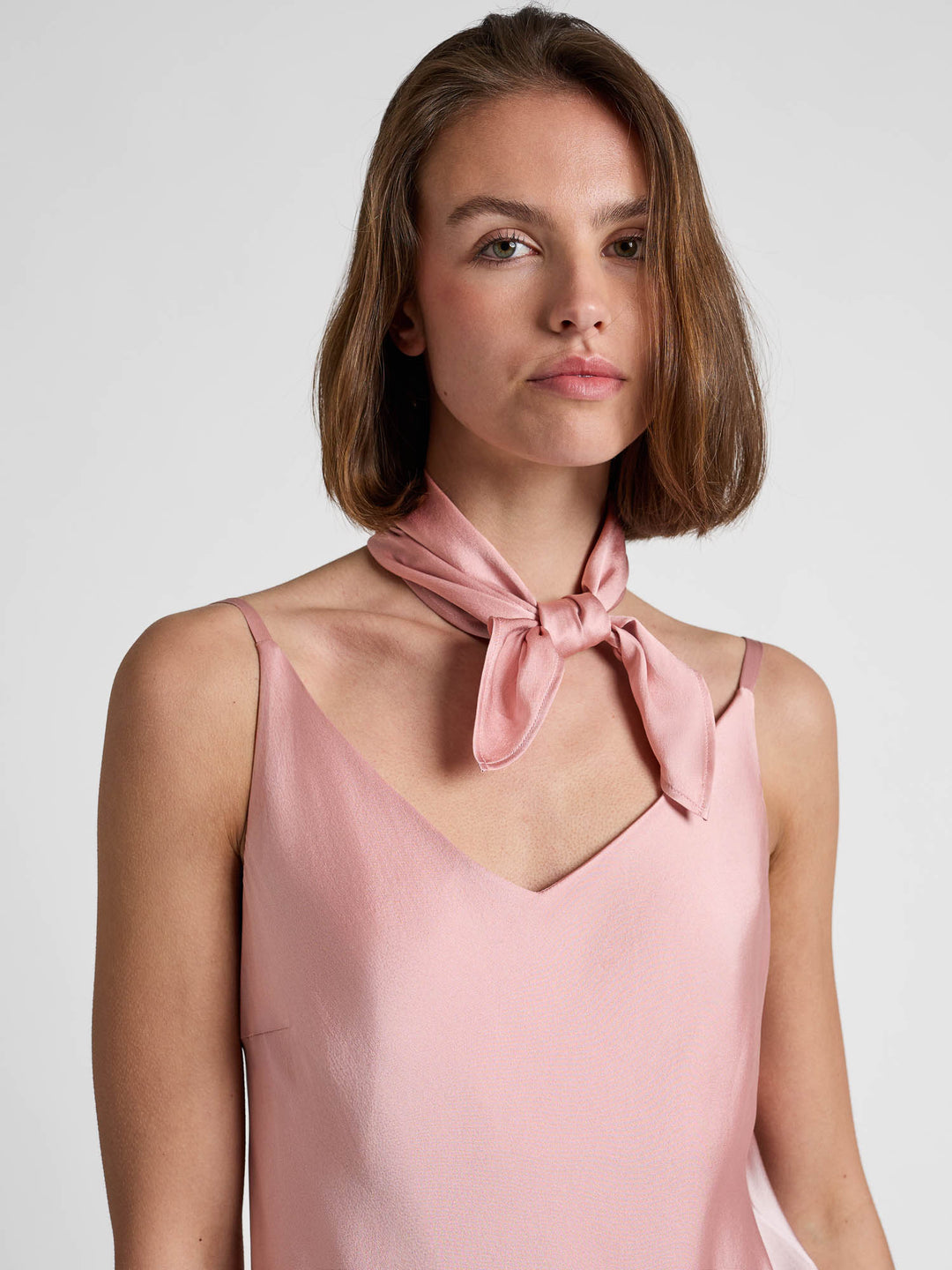 Silkeskjerf "Anemone" - Dusty rose
