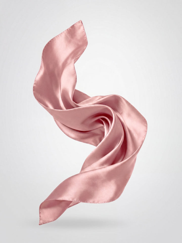 Silkeskjerf "Anemone" - Dusty rose