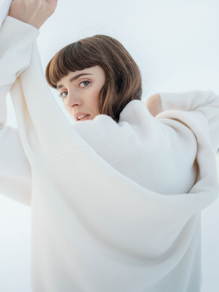 Kashmirgenser "Snowflake" - hvit