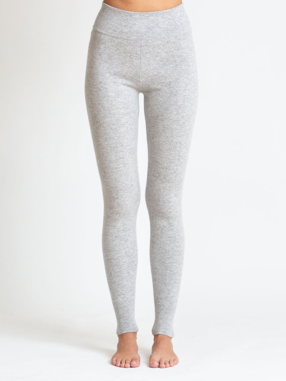 kashmirbuks i 100% kashmir fra Kashmina, tights lys grå