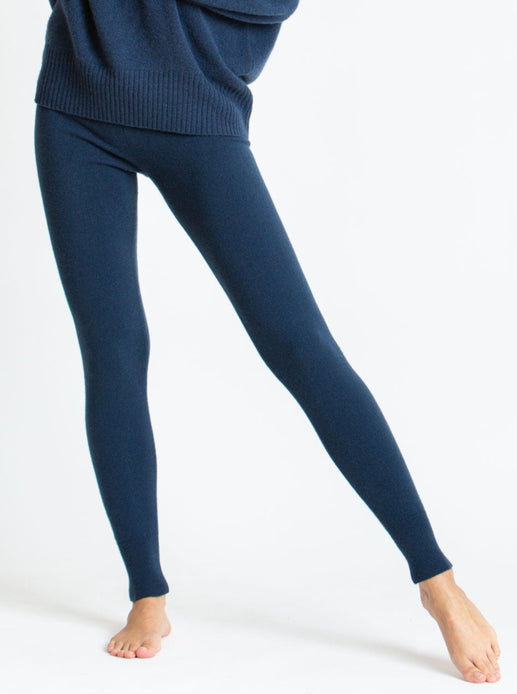 kashmirbuks i 100% kashmir fra Kashmina, tights mountain blue