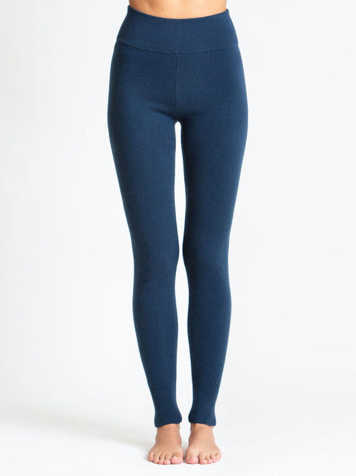 kashmirbuks i 100% kashmir fra Kashmina, tights mountain blue