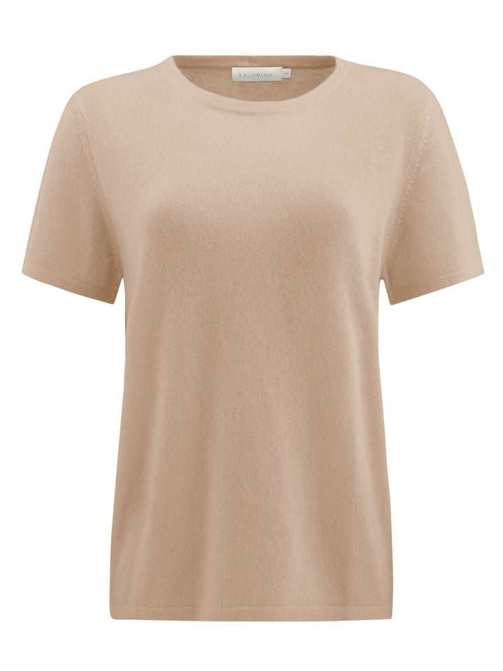 Kashmirgenser t-shirt i 100% kashmirull fra Kashmina