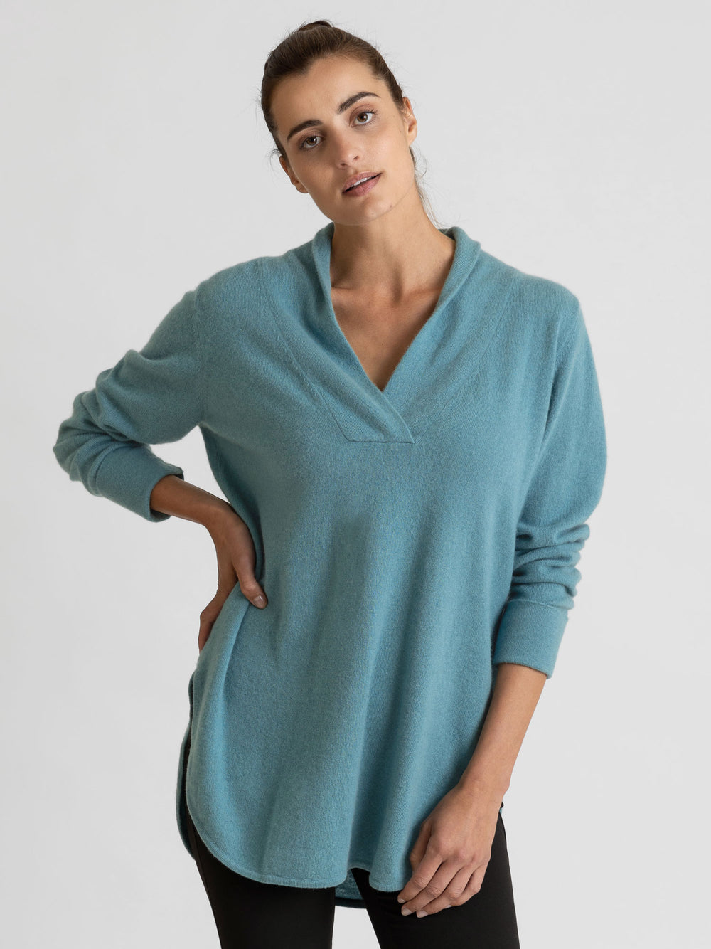 kashmirgenser big shirt storskjorten i 100% kashmir fra Kashmina