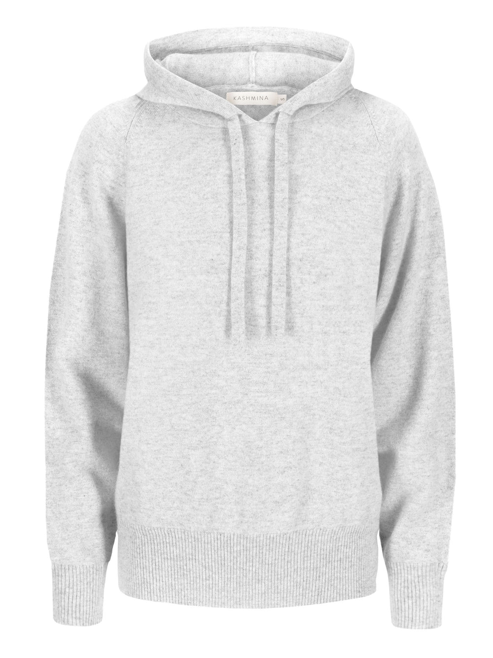 Hettegenser "Lux Hoodie" i 100% ren kashmir. Norsk design fra Kashmina. Farge: Lys Grå.