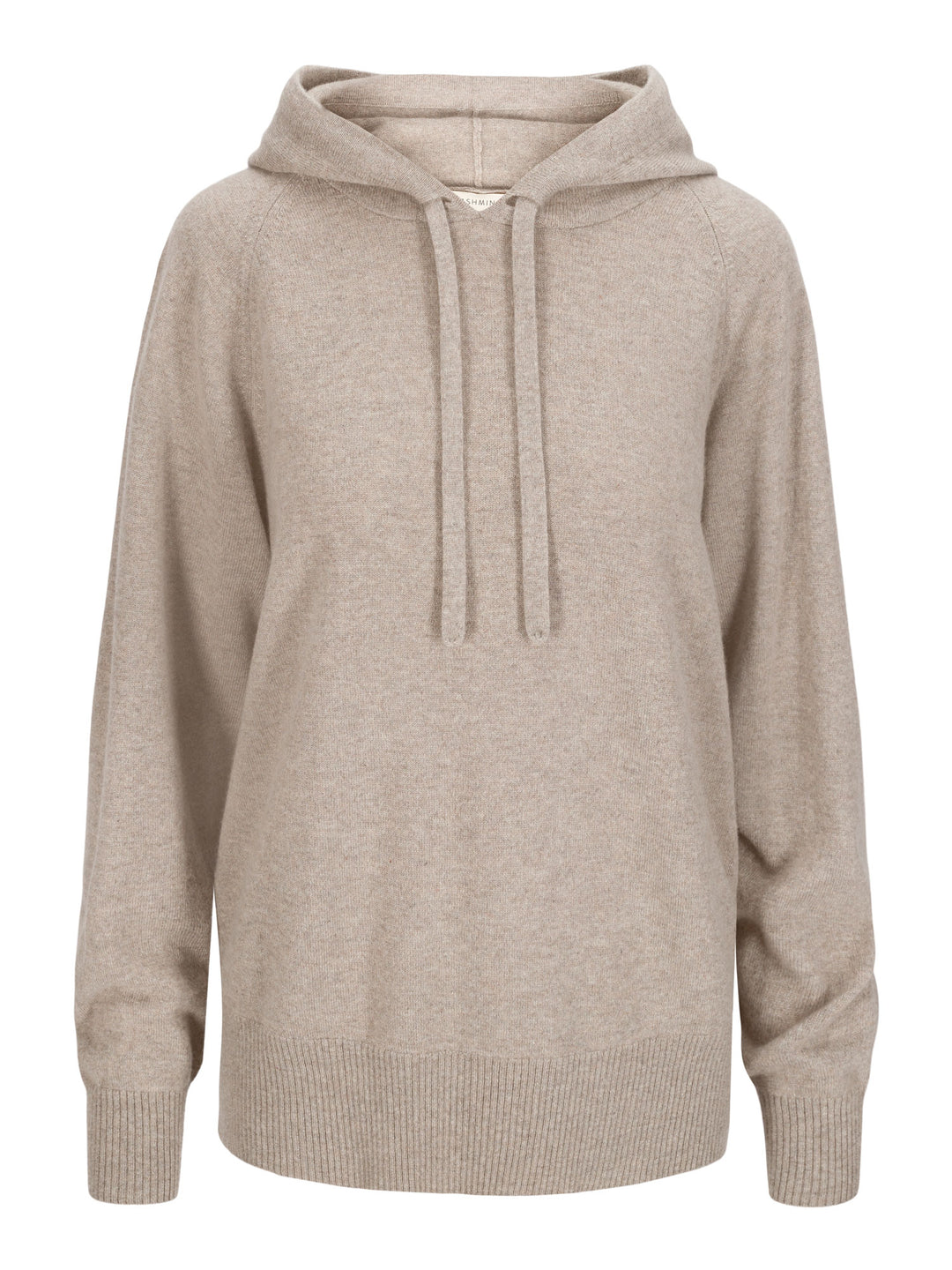 Kashmirgenser "lux hoodie" 100% kashmir fra Kashmina, fargen Toast