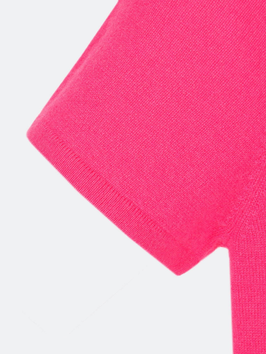 T-skjorte i kashmir ull, fresh, neon rosa, 100% kasjmir ull.