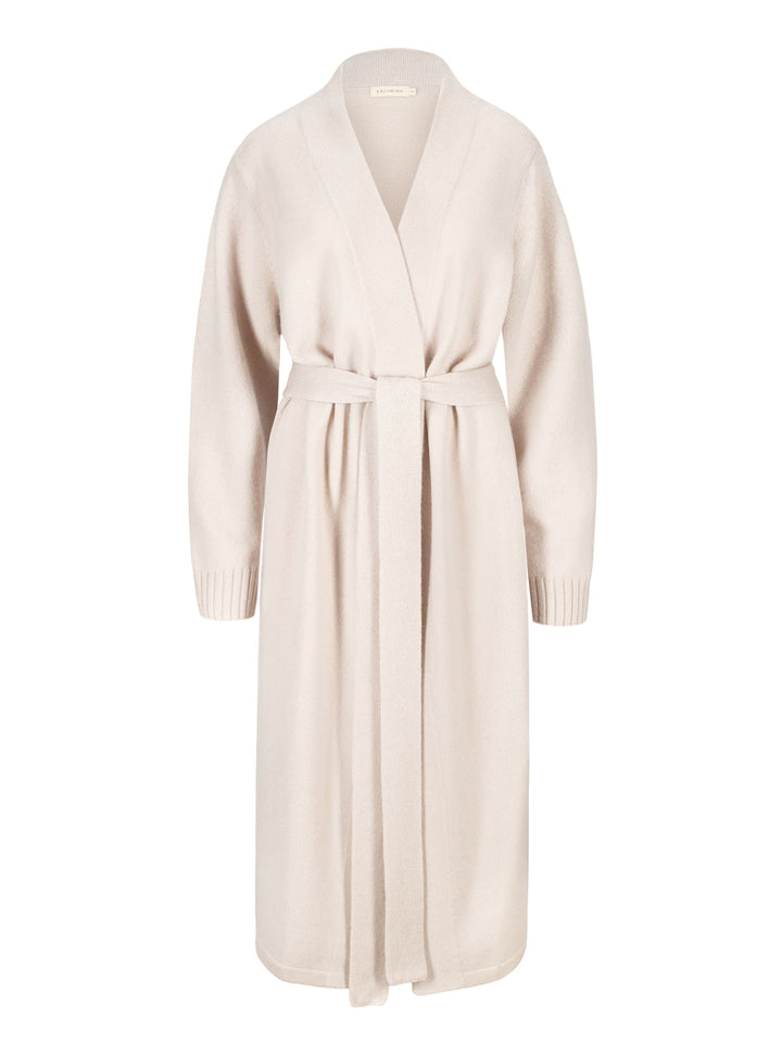 morgenkåpe i 100% kashmir fra Kashmina, comfort robe perlemor