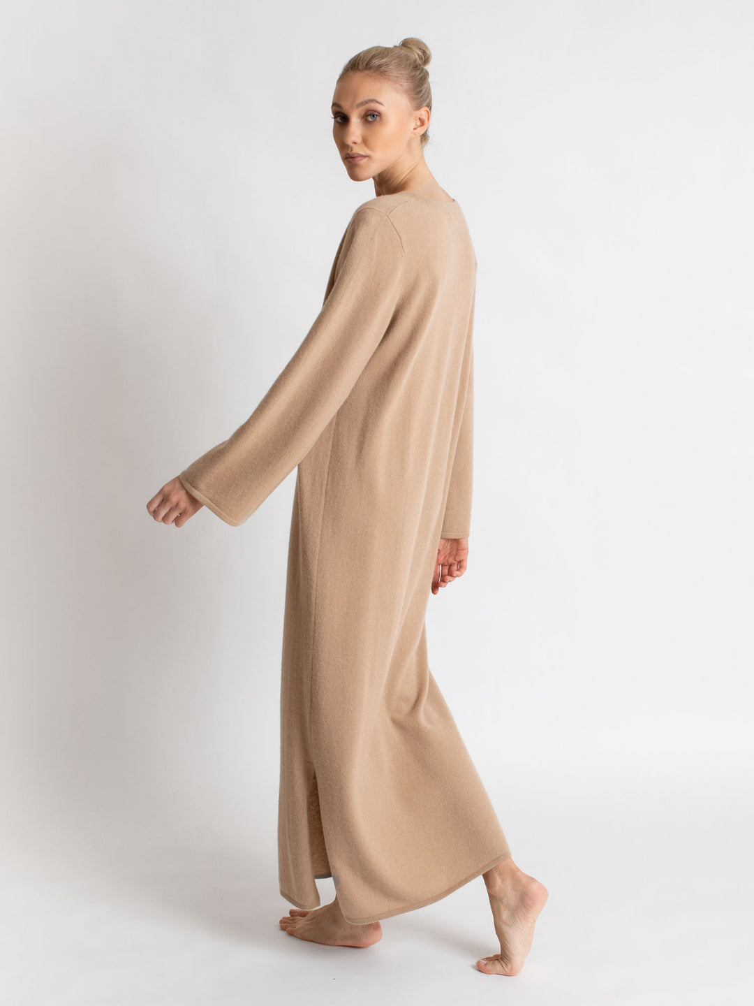 boheme maxi bohemian kashmina kashmir cashmere skjerf bærekraftig mote sustainable style fashion naturlig natural sand beige