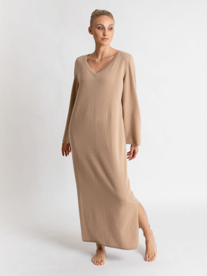 boheme maxi bohemian kashmina kashmir cashmere skjerf bærekraftig mote sustainable style fashion naturlig natural sand beige