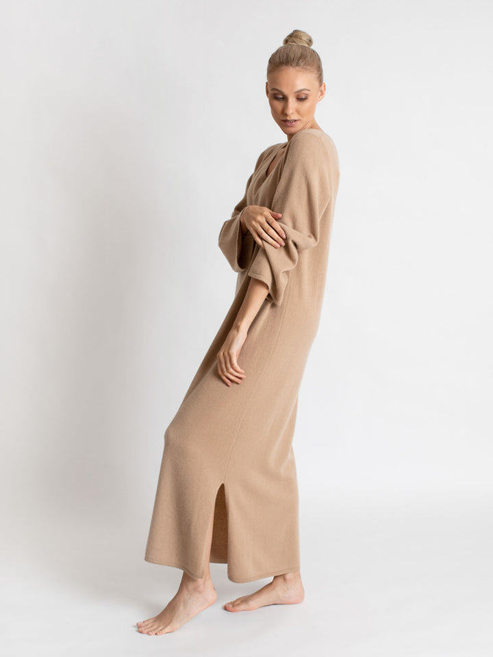 boheme maxi bohemian kashmina kashmir cashmere skjerf bærekraftig mote sustainable style fashion naturlig natural sand beige
